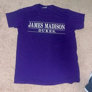 James Madison University JMU purple tshirt